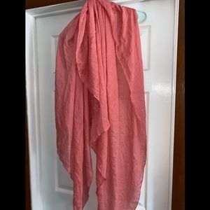Coral infinity scarf